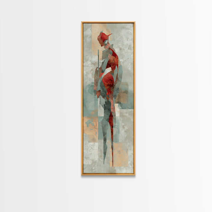 Abstract Muscle Anatomy Canvas Print, Gym Art, Sports Poster, Gym Decor, Abstract Art, Strength, Neutral Decor, Modern Decor, GYM-1x3-68