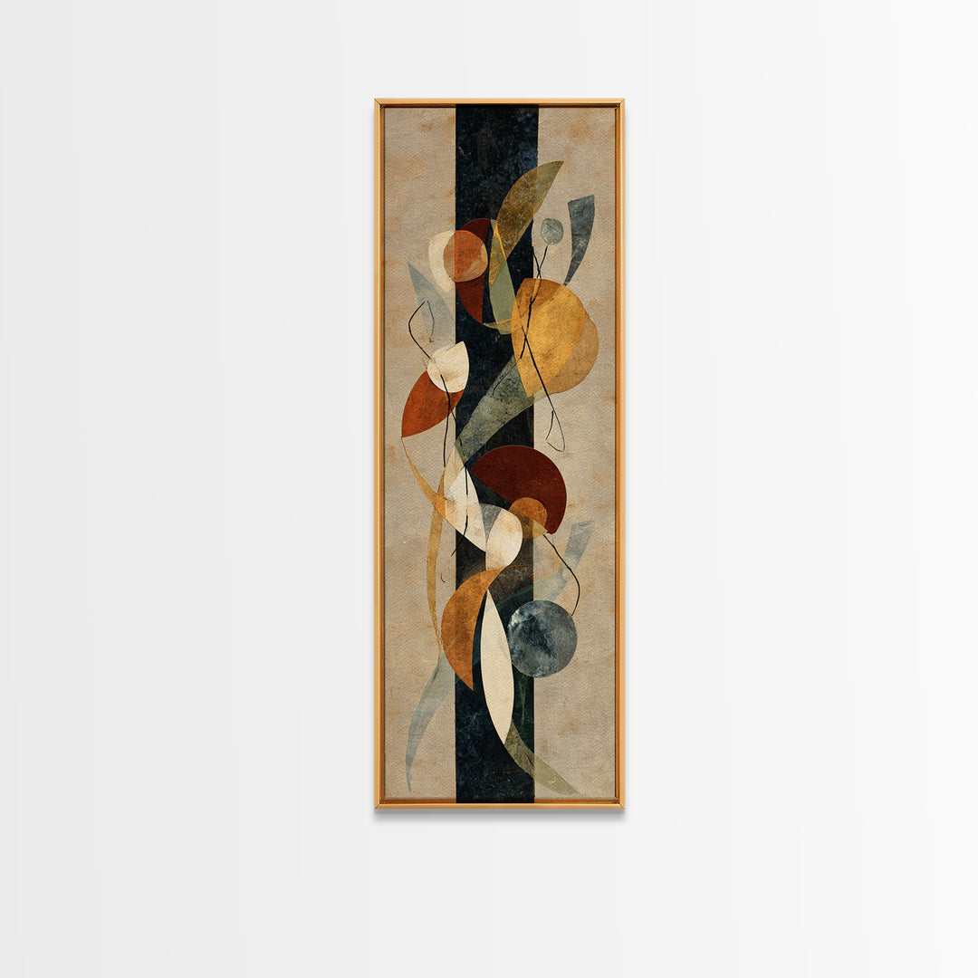 Martial Artist Kick Painted Framed Canvas Print, Gym Art, Gallery Decor, Gym Decor, Fine Art, Strength, Wall Art, Home Decor, GYM-1x3-71