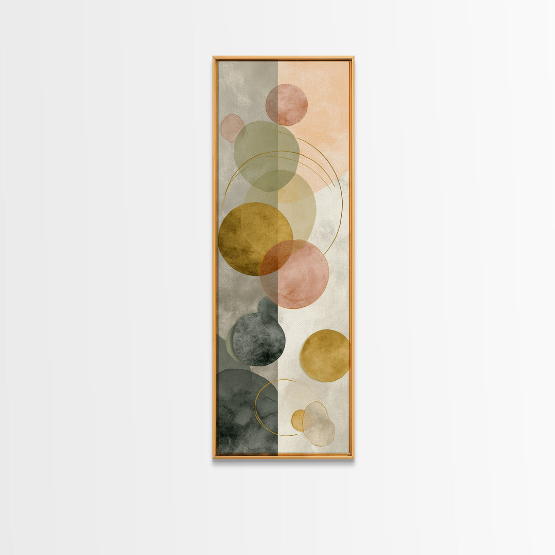 Jump Rope Motion Forming Circular Energy Lines Canvas Print, Gym Art, Framed Canvas, Gym Decor, Abstract Art, Strength, GYM-1x3-89