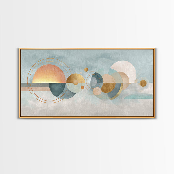Jump Rope Motion Forming Circular Energy Lines Framed Canvas Print, Gym Art, Sports Poster, Gym Decor, Abstract Art, Strength, GYM-2x1-97