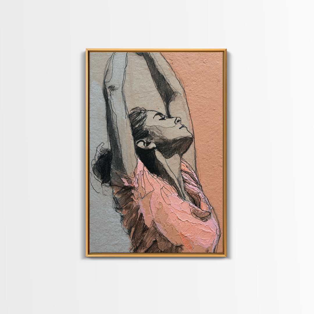 Fitness Woman Stretching Canvas Print, Gym Art, Canvas Print, Gym Decor, Fine Art, Strength, Modern Home Decor, Gym Sign, GYM-2x3-29