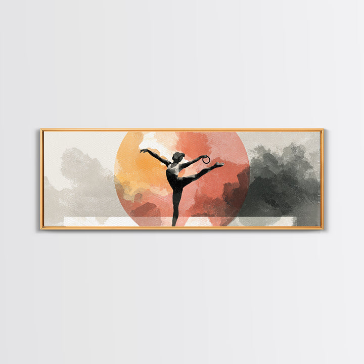 Gymnast Rings Athlete Framed Canvas Print, Gym Art, Statement Artwork, Gym Decor, Fine Art, Strength, Printable Wall Art, GYM-3x1-7