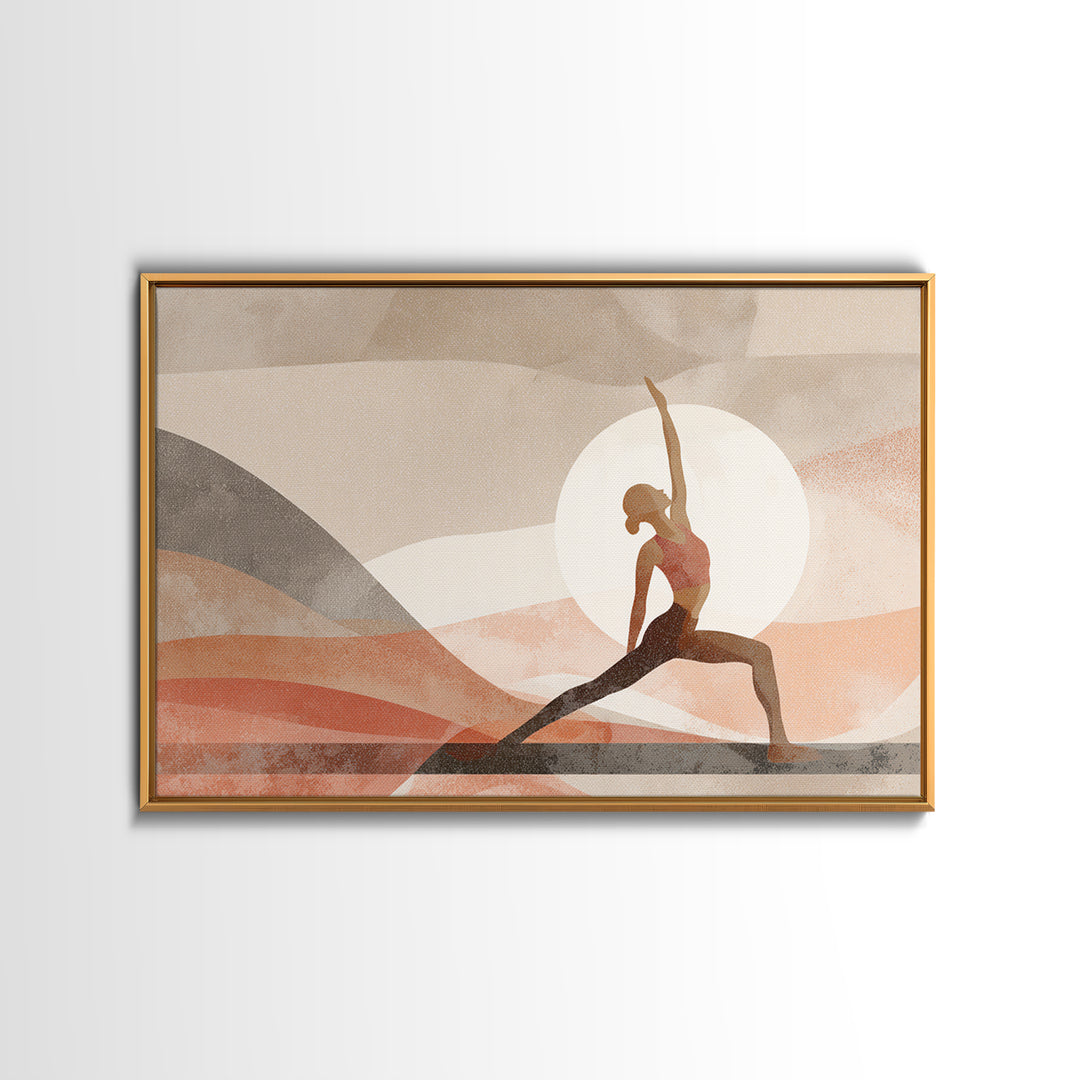 Fitness Woman Stretching Canvas Print, Gym Art, Bodybuilding Poster, Gym Decor, Strength, Modern Decor, Fine Art Print, GYM-3x2-1
