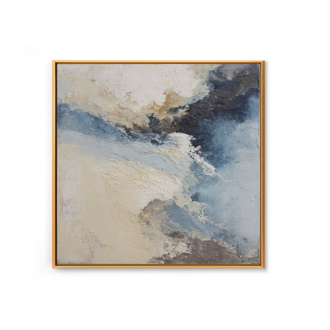 Soft Abstract Wave Forms Canvas Print, Hotel Art, Minimalist Wall Art, Hotel Decor, Abstract Art, Boutique, Hazbin Hotel, HOT-1x1-10