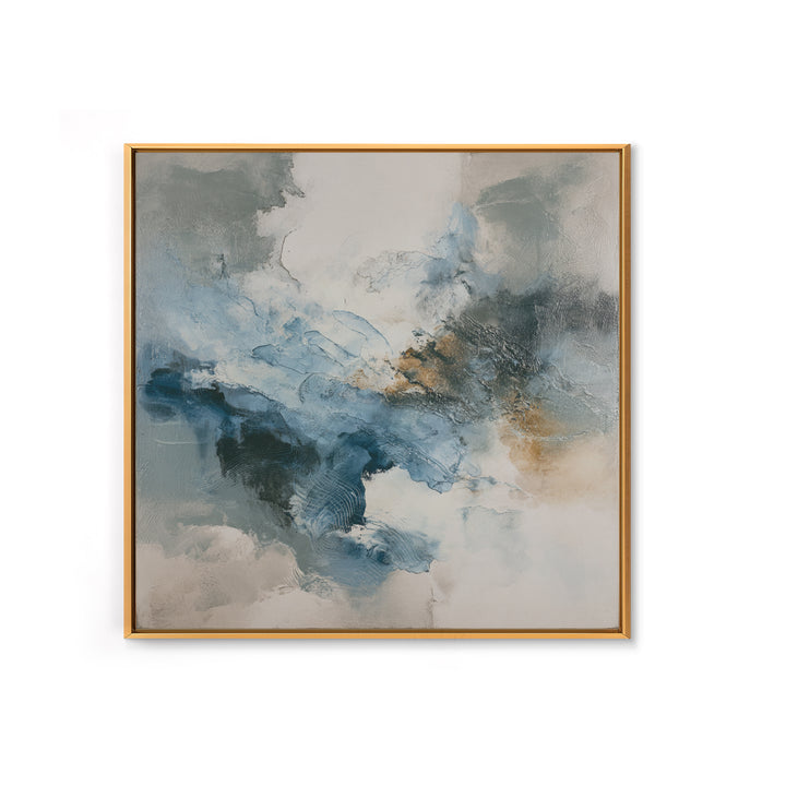 Soft Abstract Wave Forms Canvas Print, Hotel Art, Boho Decor, Hotel Decor, Fine Art, Boutique, Painting, Hazbin Hotel, HOT-1x1-82