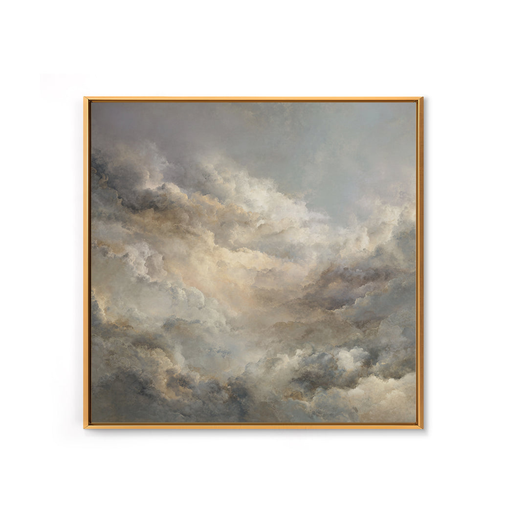 Large Cloudscape with Subtle Drama Canvas Print, Hotel Art, Contemporary Art, Hotel Decor, Fine Art, Boutique, Art Deco, HOT-1x1-89
