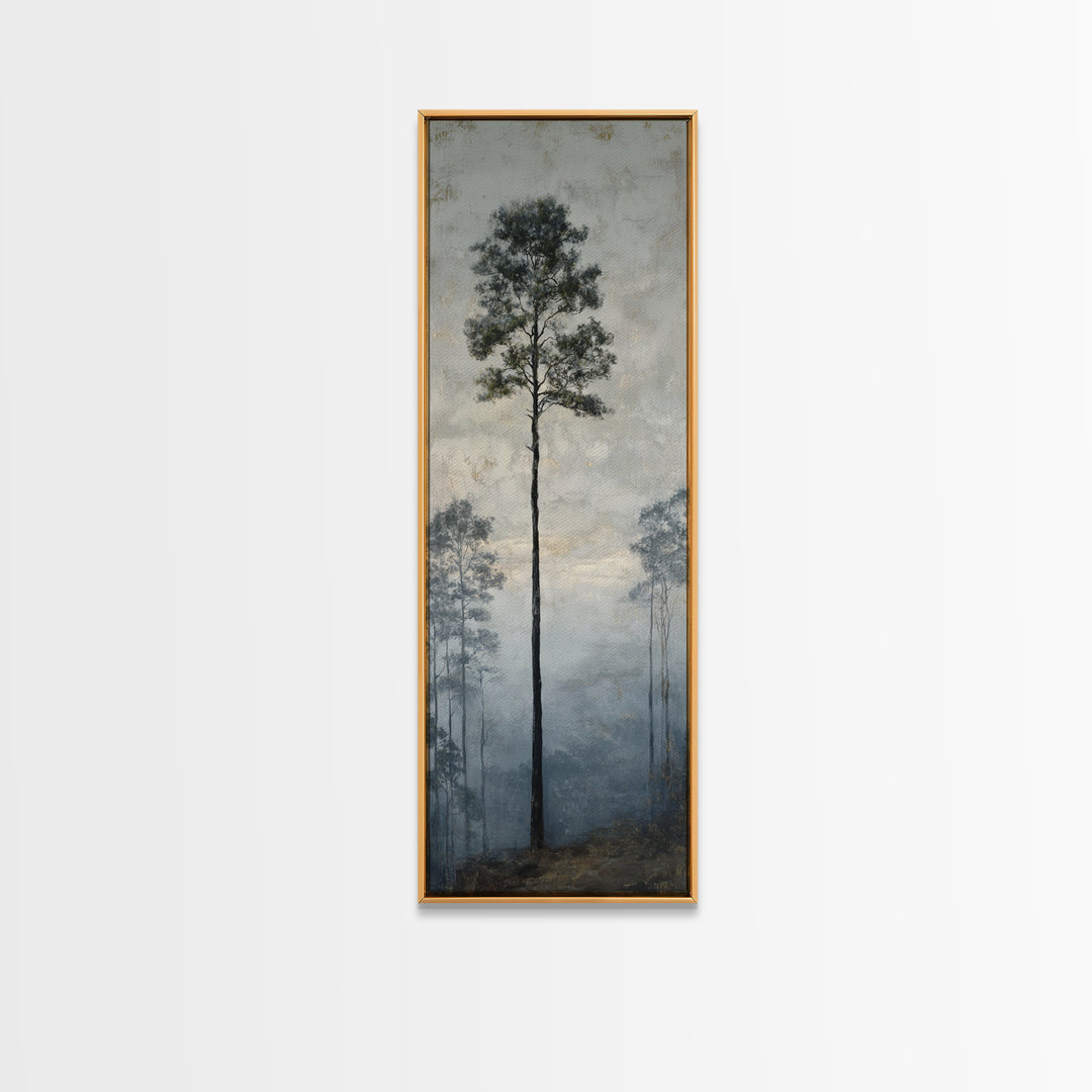 Luxury Monochrome Landscape Canvas Print, Hotel Art, Neutral Decor, Hotel Decor, Oil Painting, Boutique, Home Decor, Poster, HOT-1x3-18