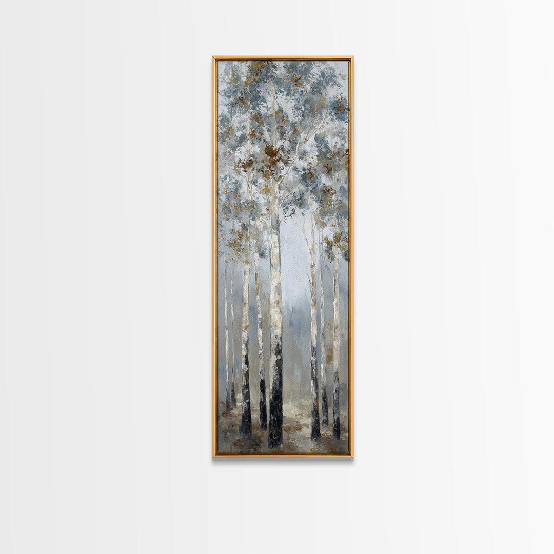 Misty Forest with Refined Calm Atmosphere Canvas Print, Hotel Art, Travel Poster, Hotel Decor, Fine Art, Boutique, HOT-1x3-2