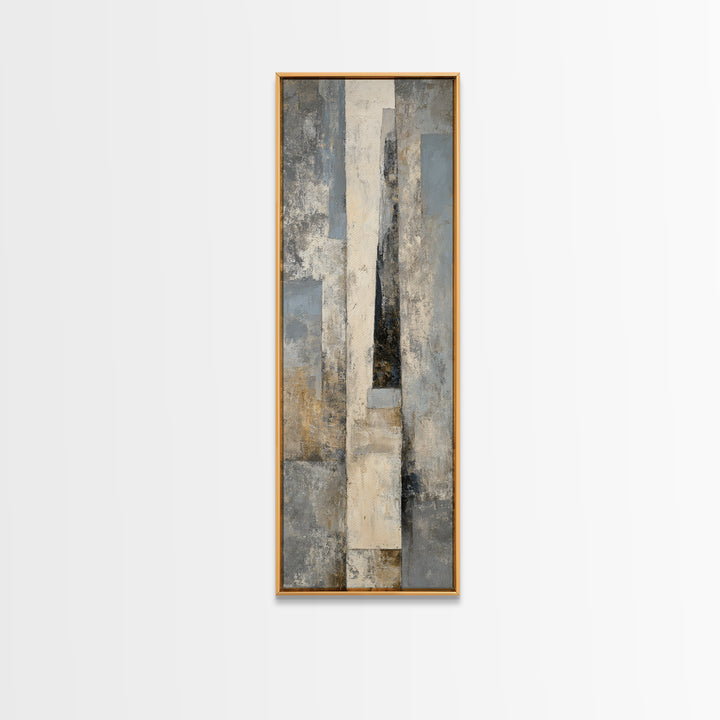 Minimal Sculpture Shapes Framed Canvas Print, Hotel Art, Art, Hotel Decor, Fine Art, Boutique, Printable Art, Living Room Decor, HOT-1x3-24