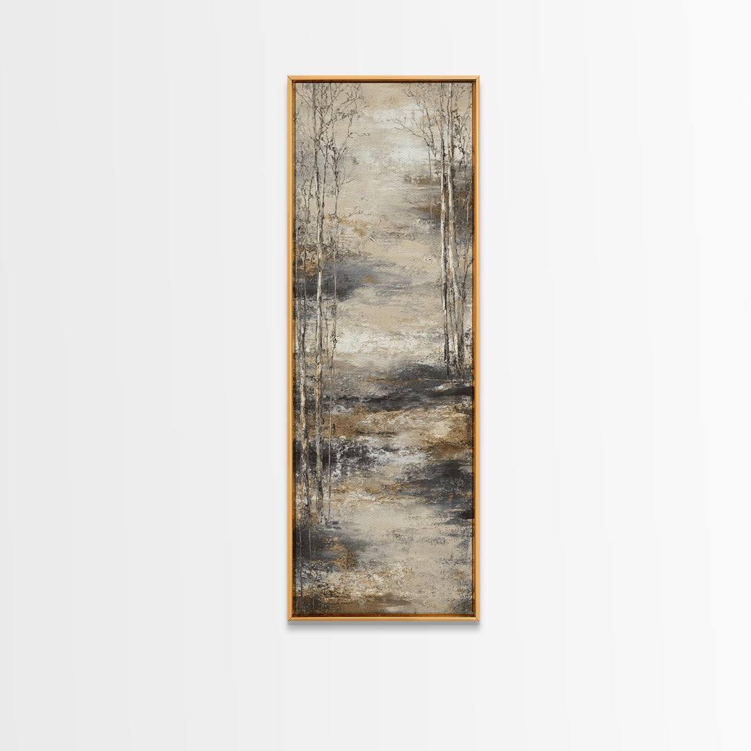 Misty Forest with Refined Calm Atmosphere Canvas Print, Hotel Art, Travel Poster, Hotel Decor, Fine Art, Boutique, HOT-1x3-26