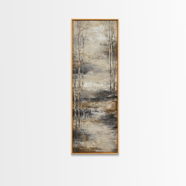 Misty Forest with Refined Calm Atmosphere Canvas Print, Hotel Art, Travel Poster, Hotel Decor, Fine Art, Boutique, HOT-1x3-26