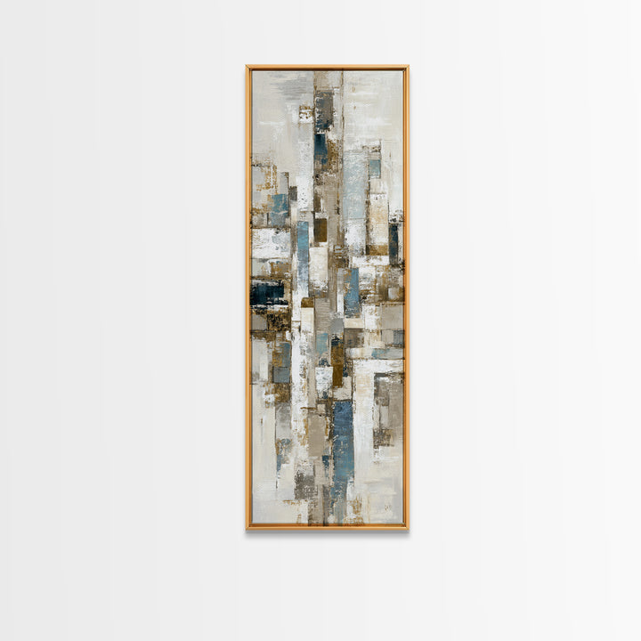City Map Abstract Lines Without Readable Labels Framed Canvas Print, Hotel Art, Print, Hotel Decor, Abstract Art, Boutique, HOT-1x3-36