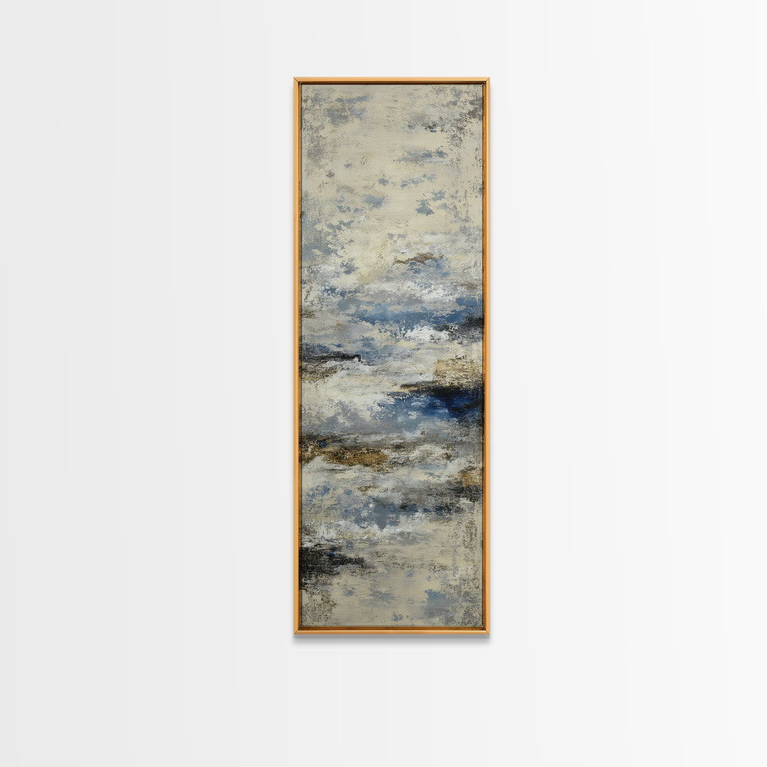 Soft Abstract Wave Forms Framed Canvas Print, Hotel Art, Modern Decor, Hotel Decor, Abstract Art, Boutique, Poster, Wall Decor, HOT-1x3-46