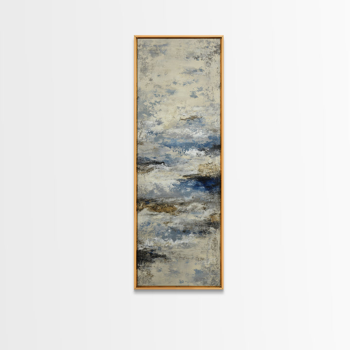Soft Abstract Wave Forms Framed Canvas Print, Hotel Art, Modern Decor, Hotel Decor, Abstract Art, Boutique, Poster, Wall Decor, HOT-1x3-46