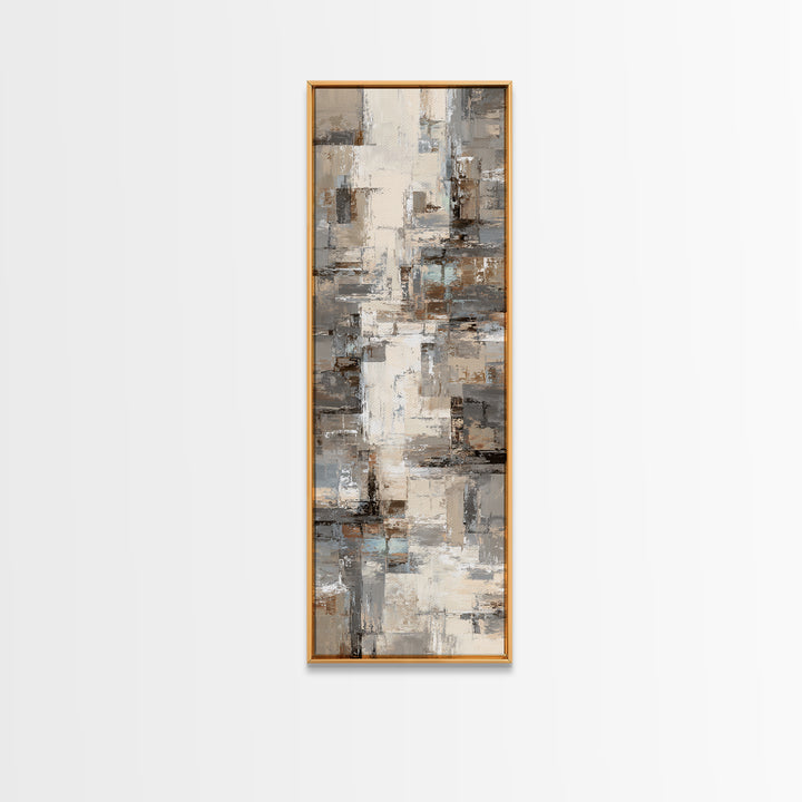 City Map Abstract Lines Without Readable Labels Canvas Print, Hotel Art, Art Deco, Hotel Decor, Boutique, Minimalist Wall Art, HOT-1x3-60
