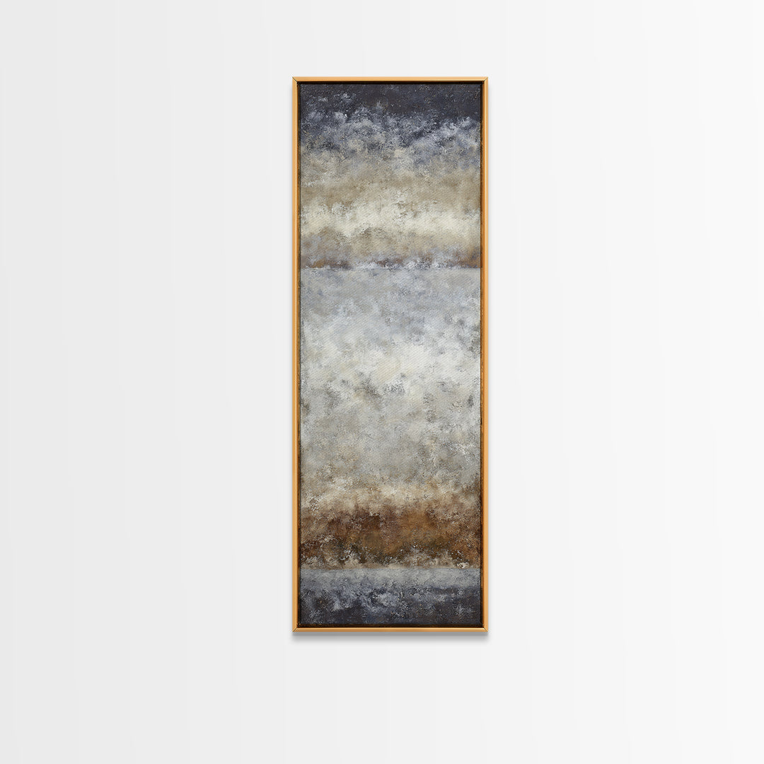 Sophisticated Neutral Abstract Framed Canvas Print, Hotel Art, Hotel Decor, Abstract Art, Boutique, Living Room Decor, HOT-1x3-61