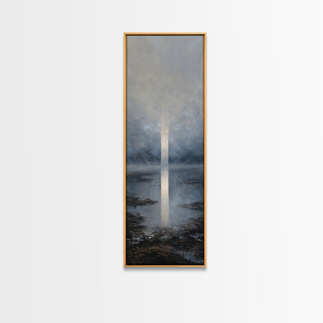Luxury Monochrome Landscape Framed Canvas Print, Hotel Art, Luxury Decor, Hotel Decor, Fine Art, Boutique, Art Prints, HOT-1x3-66
