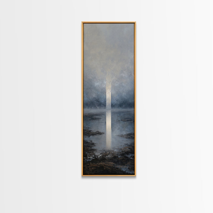 Luxury Monochrome Landscape Framed Canvas Print, Hotel Art, Luxury Decor, Hotel Decor, Fine Art, Boutique, Art Prints, HOT-1x3-66