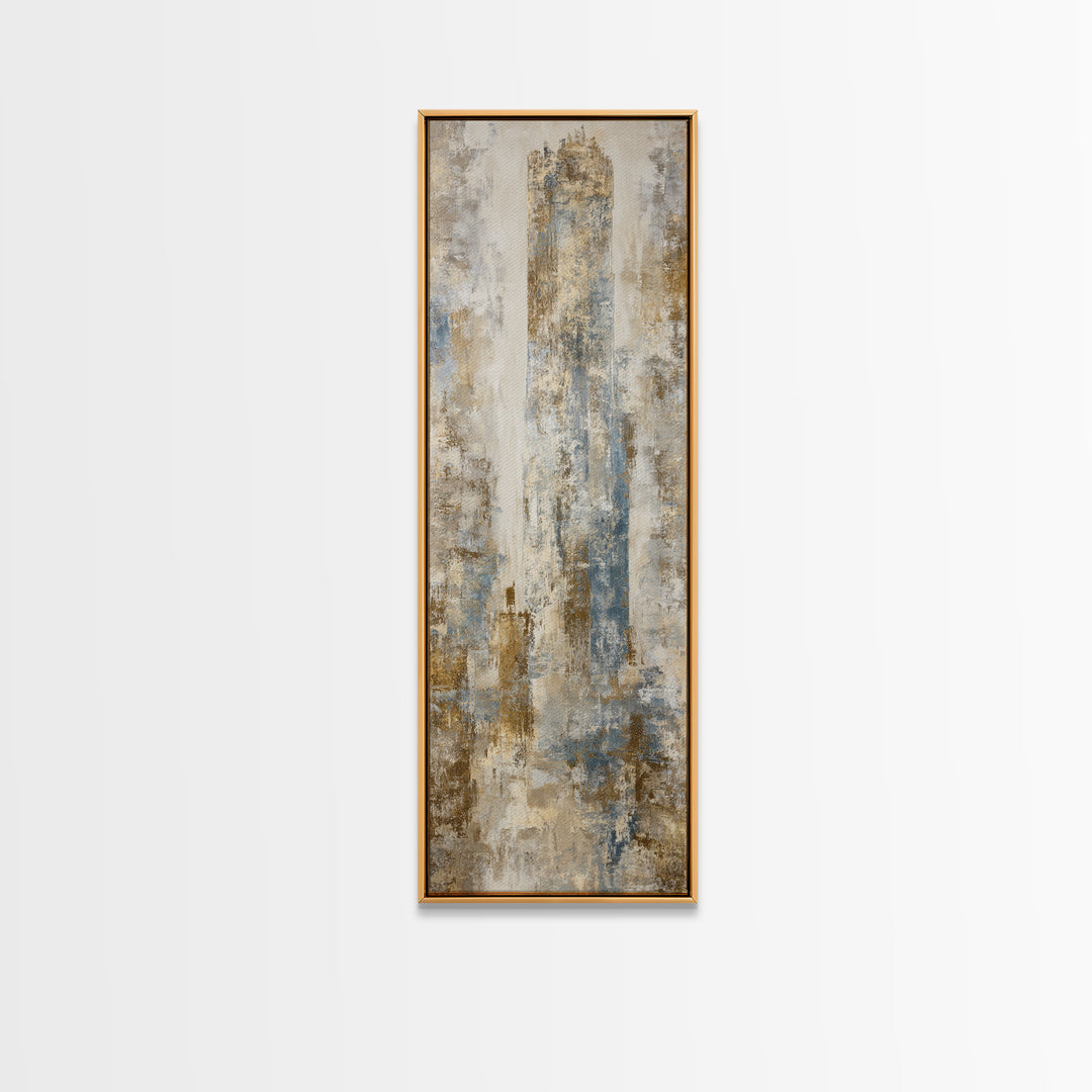 Misty Forest with Refined Calm Atmosphere Framed Canvas Print, Hotel Art, Fine Art Print, Hotel Decor, Fine Art, Boutique, HOT-1x3-74