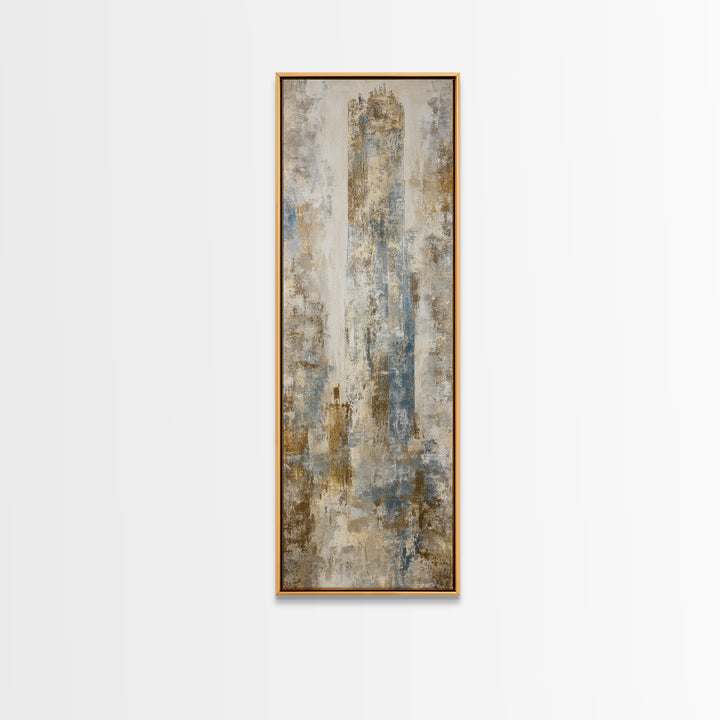 Misty Forest with Refined Calm Atmosphere Framed Canvas Print, Hotel Art, Fine Art Print, Hotel Decor, Fine Art, Boutique, HOT-1x3-74