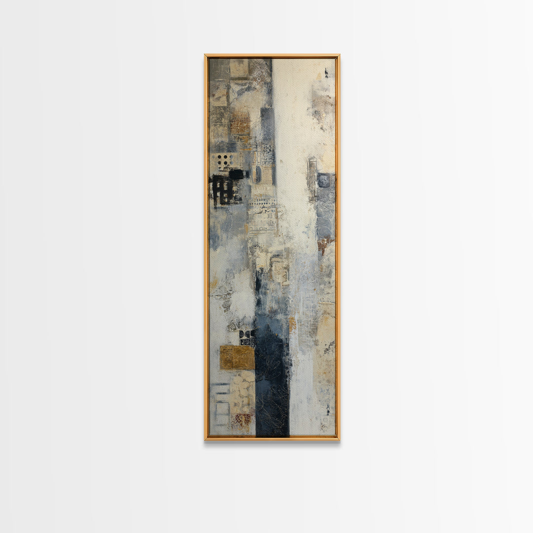 Sophisticated Neutral Abstract Canvas Print, Hotel Art, Mid Century Modern, Hotel Decor, Abstract Art, Boutique, Coastal Decor, HOT-1x3-85