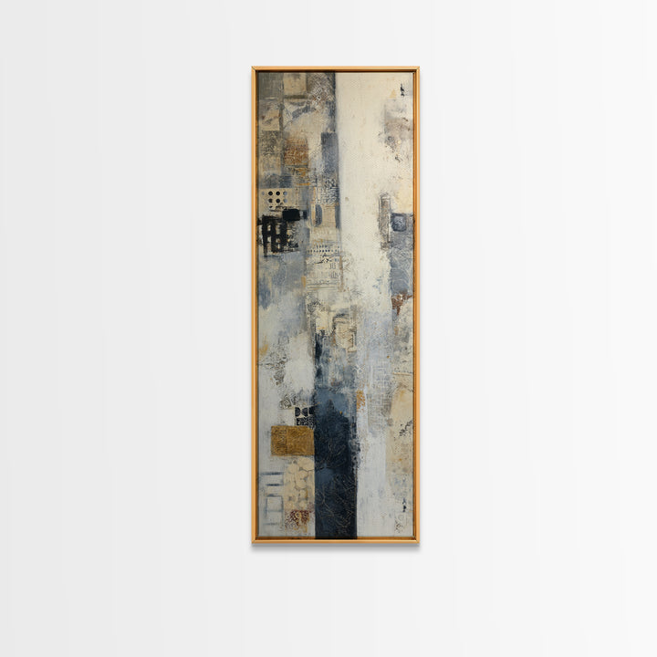 Sophisticated Neutral Abstract Canvas Print, Hotel Art, Mid Century Modern, Hotel Decor, Abstract Art, Boutique, Coastal Decor, HOT-1x3-85