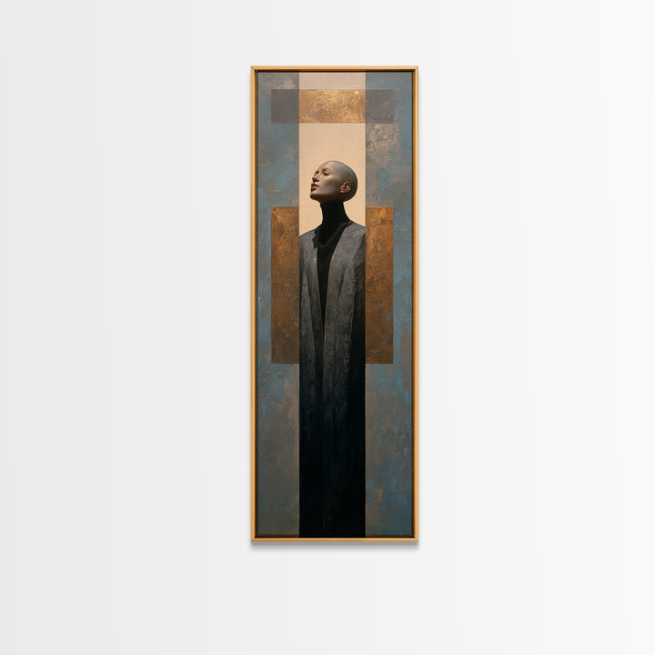 Minimal Sculpture Shapes Framed Canvas Print, Hotel Art, Beach Prints, Hotel Decor, Fine Art, Boutique, Room Decor, HOT-1x3-96