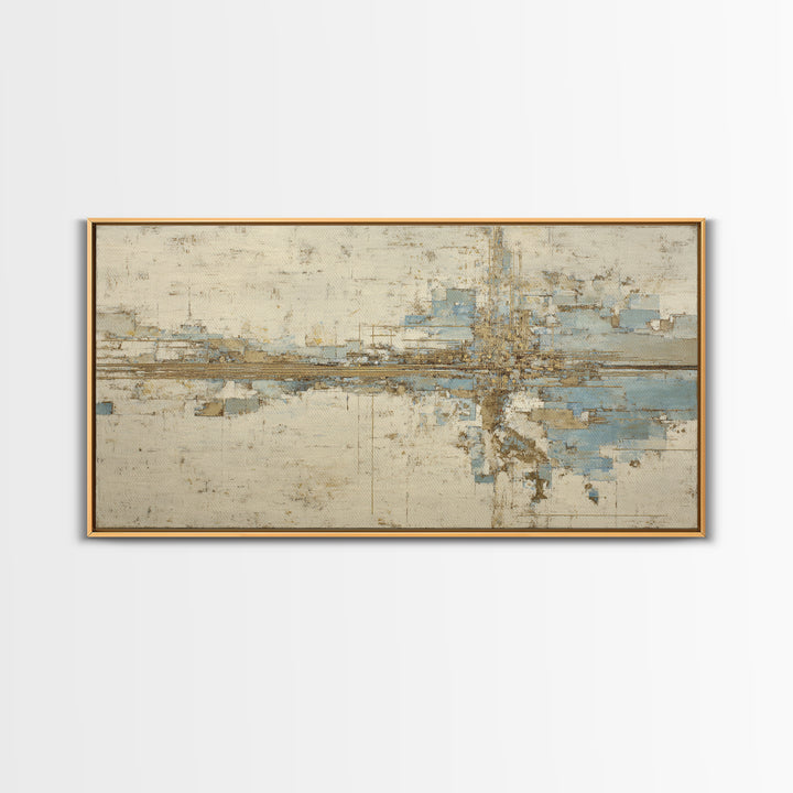 City Map Abstract Lines Without Readable Labels Framed Canvas Print, Hotel Art, Statement Artwork, Hotel Decor, Abstract Art, HOT-2x1-20