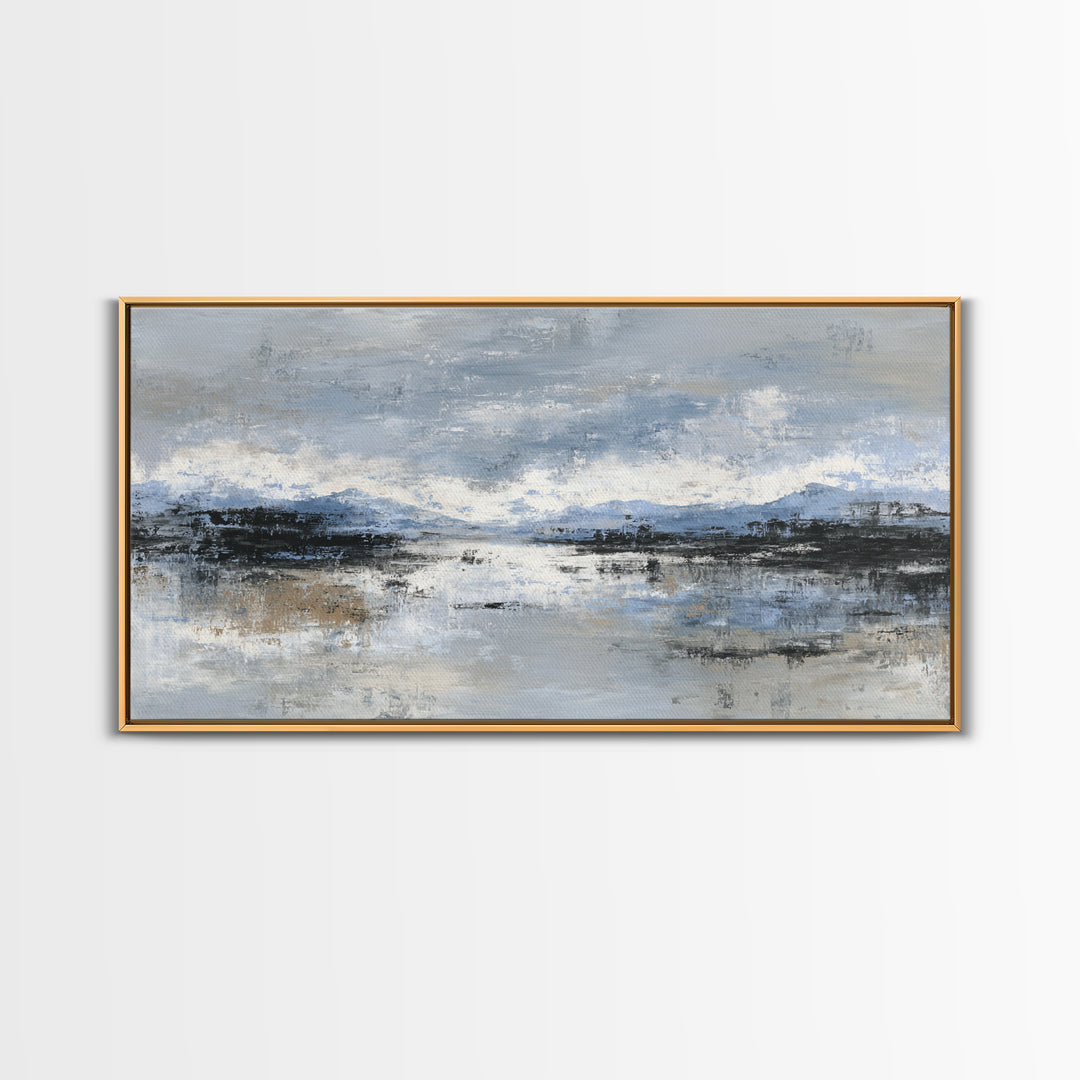 Soft Abstract Wave Forms Canvas Print, Hotel Art, Wall Decor, Hotel Decor, Abstract Art, Boutique, Living Room Decor, HOT-2x1-54