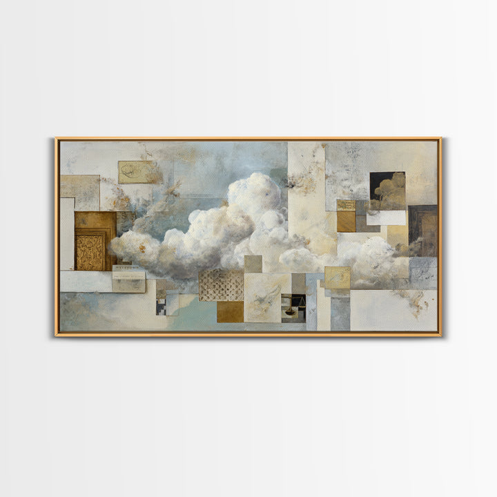 Large Cloudscape with Subtle Drama Canvas Print, Hotel Art, Large Wall Art, Hotel Decor, Fine Art, Boutique, Beach Decor, HOT-2x1-61