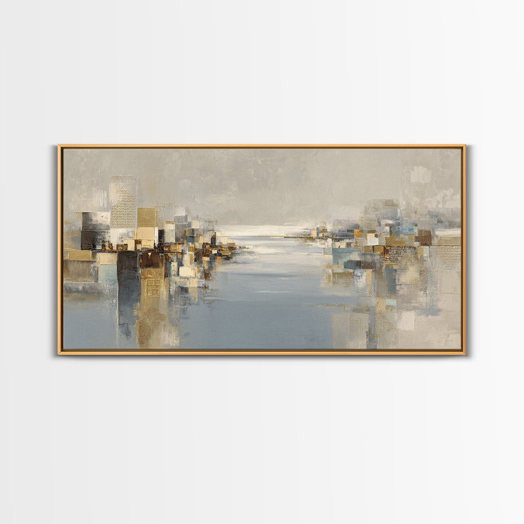 Large Calming Seascape Canvas Print, Hotel Art, Beach Prints, Hotel Decor, Fine Art, Boutique, Room Decor, Textured Painting, HOT-2x1-71