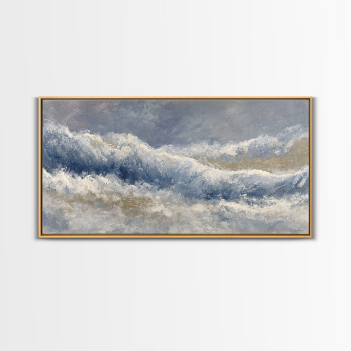 Soft Abstract Wave Forms Canvas Print, Hotel Art, Wall Decor, Hotel Decor, Abstract Art, Boutique, Living Room Decor, HOT-2x1-78