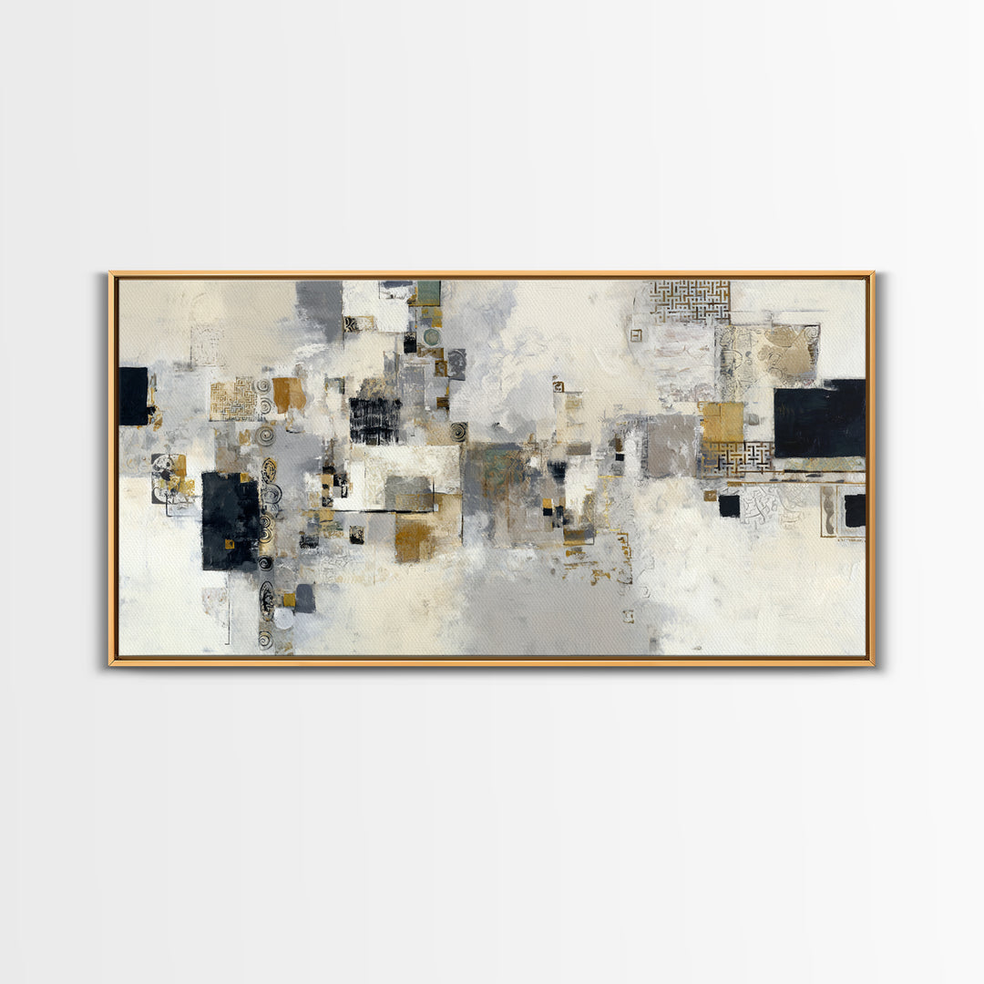 Abstract Marble Texture Framed Canvas Print, Hotel Art, Minimalist Wall Art, Hotel Decor, Abstract Art, Boutique, HOT-2x1-87