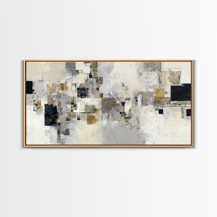 Abstract Marble Texture Framed Canvas Print, Hotel Art, Minimalist Wall Art, Hotel Decor, Abstract Art, Boutique, HOT-2x1-87
