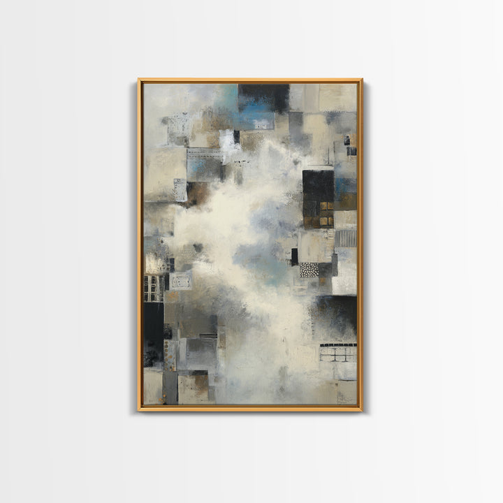 Large Cloudscape with Subtle Drama Framed Canvas Print, Hotel Art, Art Print, Hotel Decor, Fine Art, Boutique, Wall Sculpture, HOT-2x3-1
