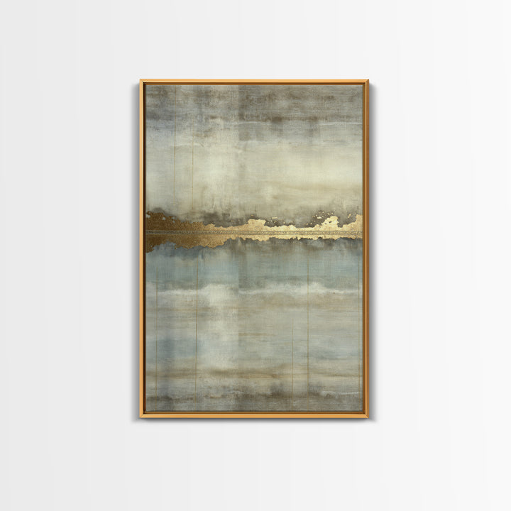 Gold Accented Abstract for Upscale Lobby Framed Canvas Print, Hotel Art, Art Prints, Hotel Decor, Fine Art, Boutique, HOT-2x3-21