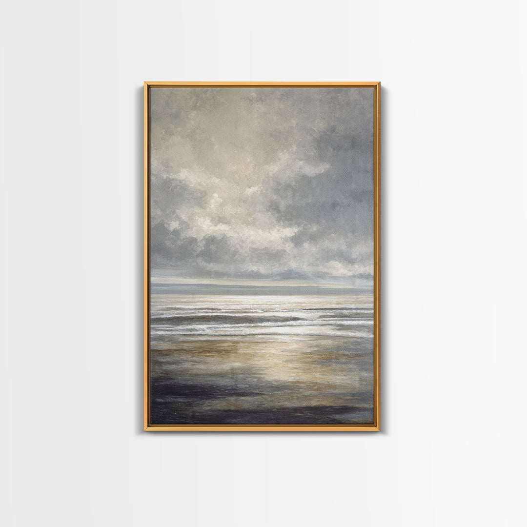 Large Calming Seascape Canvas Print, Hotel Art, Hazbin Hotel, Hotel Decor, Fine Art, Boutique, Coastal Wall Art, Coastal Decor, HOT-2x3-35