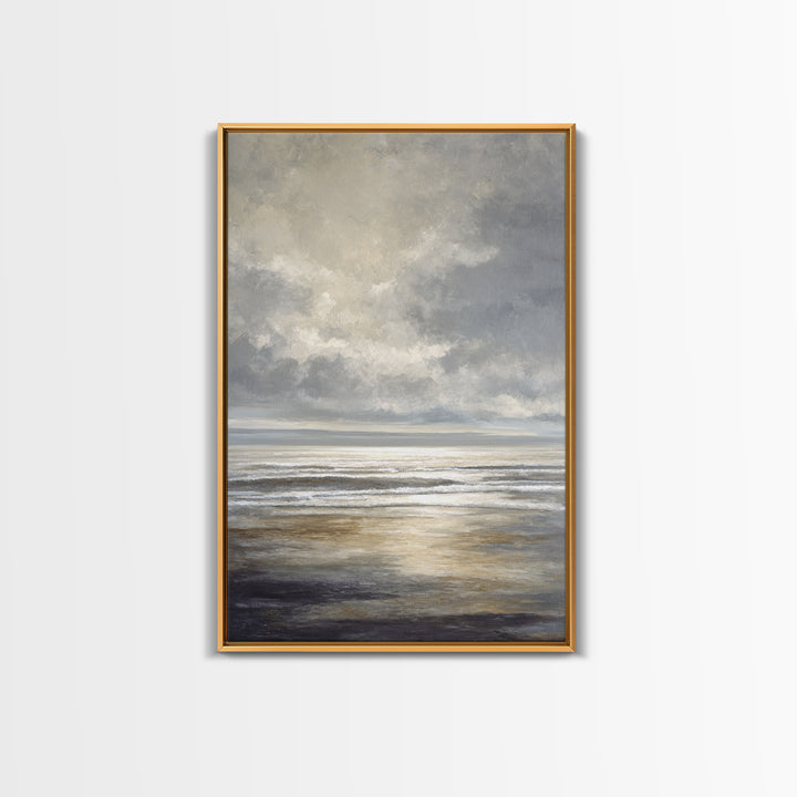 Large Calming Seascape Canvas Print, Hotel Art, Hazbin Hotel, Hotel Decor, Fine Art, Boutique, Coastal Wall Art, Coastal Decor, HOT-2x3-35