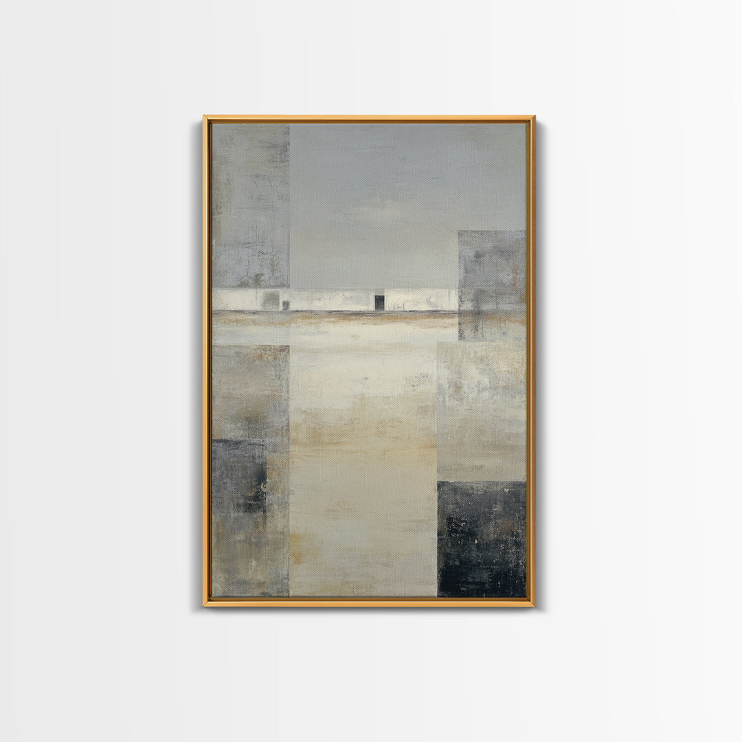 Quiet City Skyline Canvas Print, Hotel Art, Hotel Decor, Abstract Art, Boutique, Beach Decor, Minimalist Wall Art, HOT-2x3-58