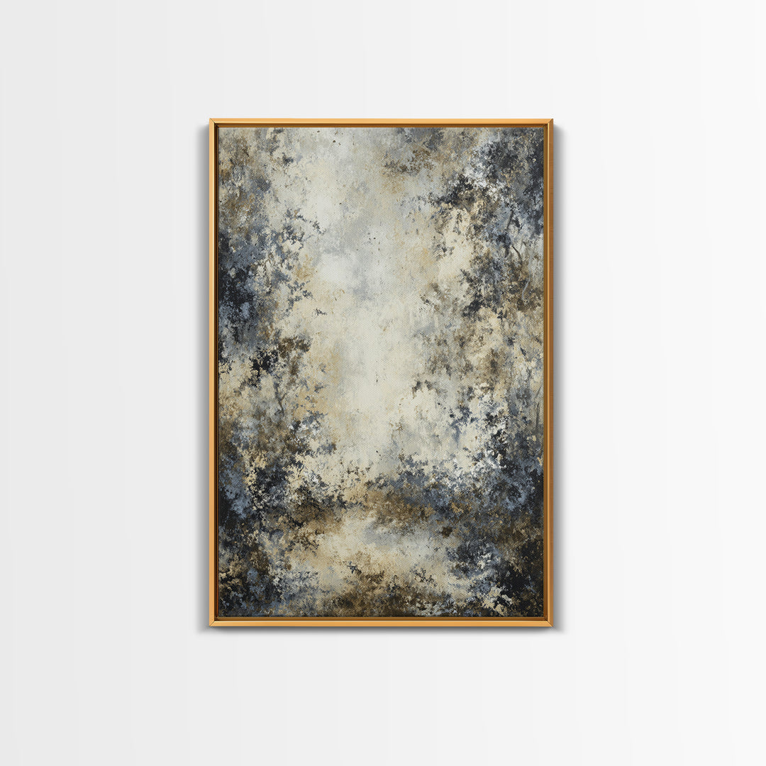 Misty Forest with Refined Calm Atmosphere Canvas Print, Hotel Art, Hotel Decor, Oil Painting, Boutique, Wall Sculpture, HOT-2x3-70