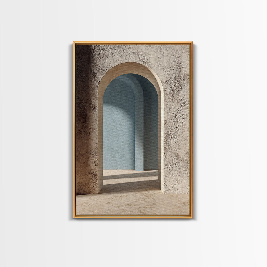 Minimal Architectural Arch Study Framed Canvas Print, Hotel Art, Modern Decor, Hotel Decor, Fine Art, Boutique, Poster, HOT-2x3-84