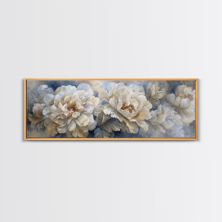 Classic Oil Painted Floral Still Life Canvas Print, Hotel Art, Beach Prints, Hotel Decor, Fine Art, Boutique, Room Decor, HOT-3x1-25