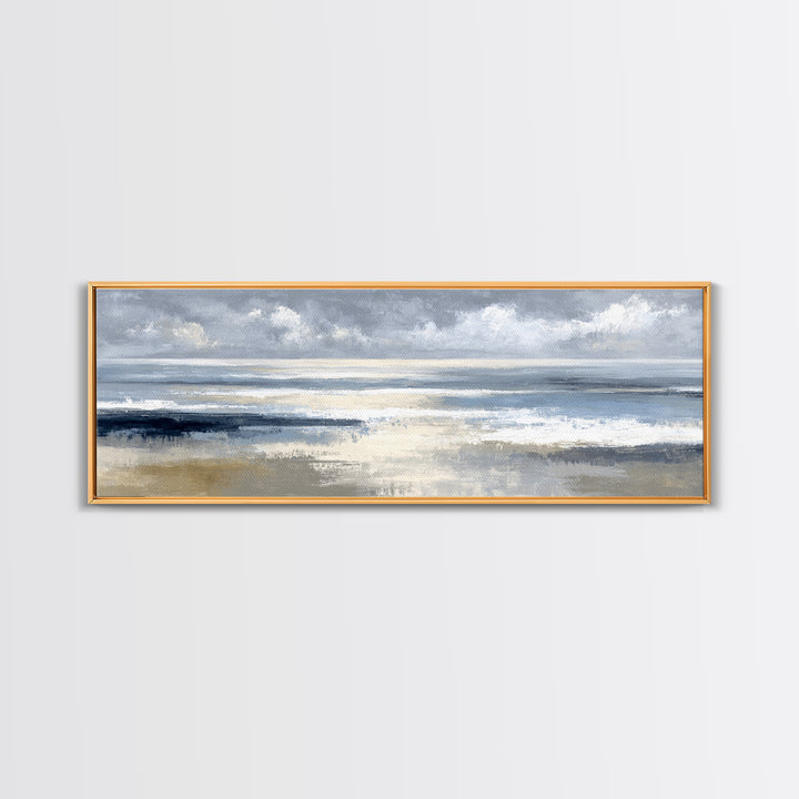 Mediterranean Terrace View Focused on Sea and Canvas Print, Hotel Art, Fine Art Print, Hotel Decor, Fine Art, Boutique, HOT-3x1-3