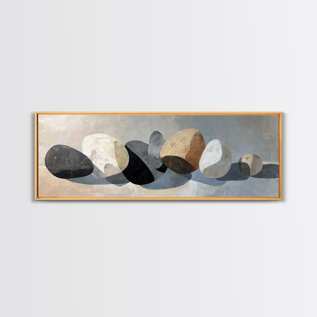 Minimal Sculpture Shapes Canvas Print, Hotel Art, Art, Hotel Decor, Fine Art, Boutique, Printable Art, Living Room Decor, HOT-3x1-76
