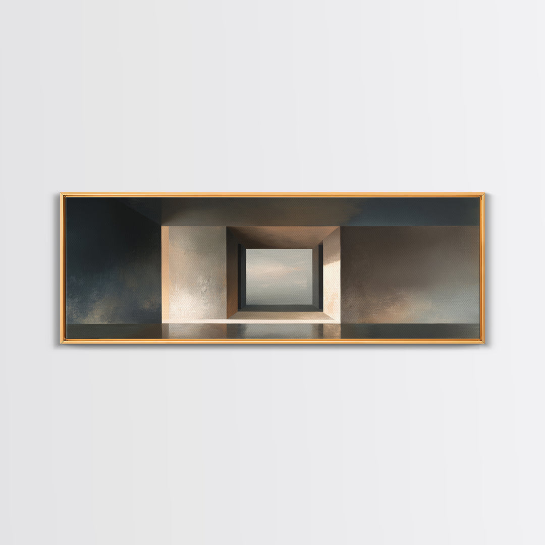 Minimal Architectural Arch Study Canvas Print, Hotel Art, Art Prints, Hotel Decor, Oil Painting, Boutique, Modern Wall Art, HOT-3x1-92