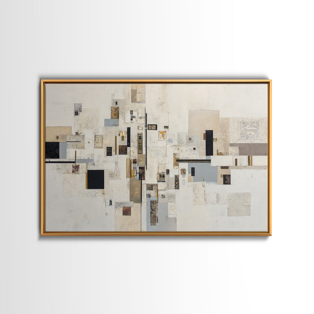 Modern Geometric Composition Canvas Print, Hotel Art, Modern Decor, Hotel Decor, Abstract Art, Boutique, Poster, Wall Decor, HOT-3x2-11