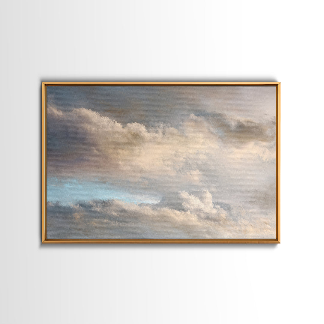 Large Cloudscape with Subtle Drama Canvas Print, Hotel Art, Gallery Wall Art, Hotel Decor, Fine Art, Boutique, Luxury Decor, HOT-3x2-21