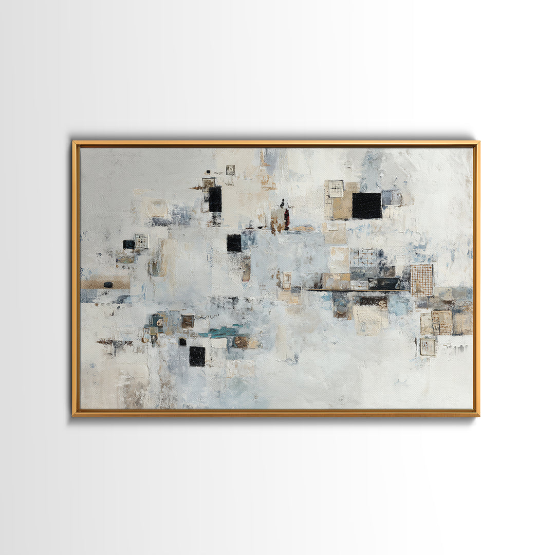 Abstract Marble Texture Framed Canvas Print, Hotel Art, Gallery Wall Set, Hotel Decor, Fine Art, Boutique, Textured Painting, HOT-3x2-23
