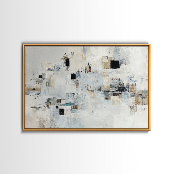 Abstract Marble Texture Framed Canvas Print, Hotel Art, Gallery Wall Set, Hotel Decor, Fine Art, Boutique, Textured Painting, HOT-3x2-23