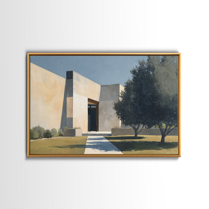Minimal Architectural Arch Study Canvas Print, Hotel Art, Gallery Wall Set, Hotel Decor, Fine Art, Boutique, Textured Painting, HOT-3x2-32